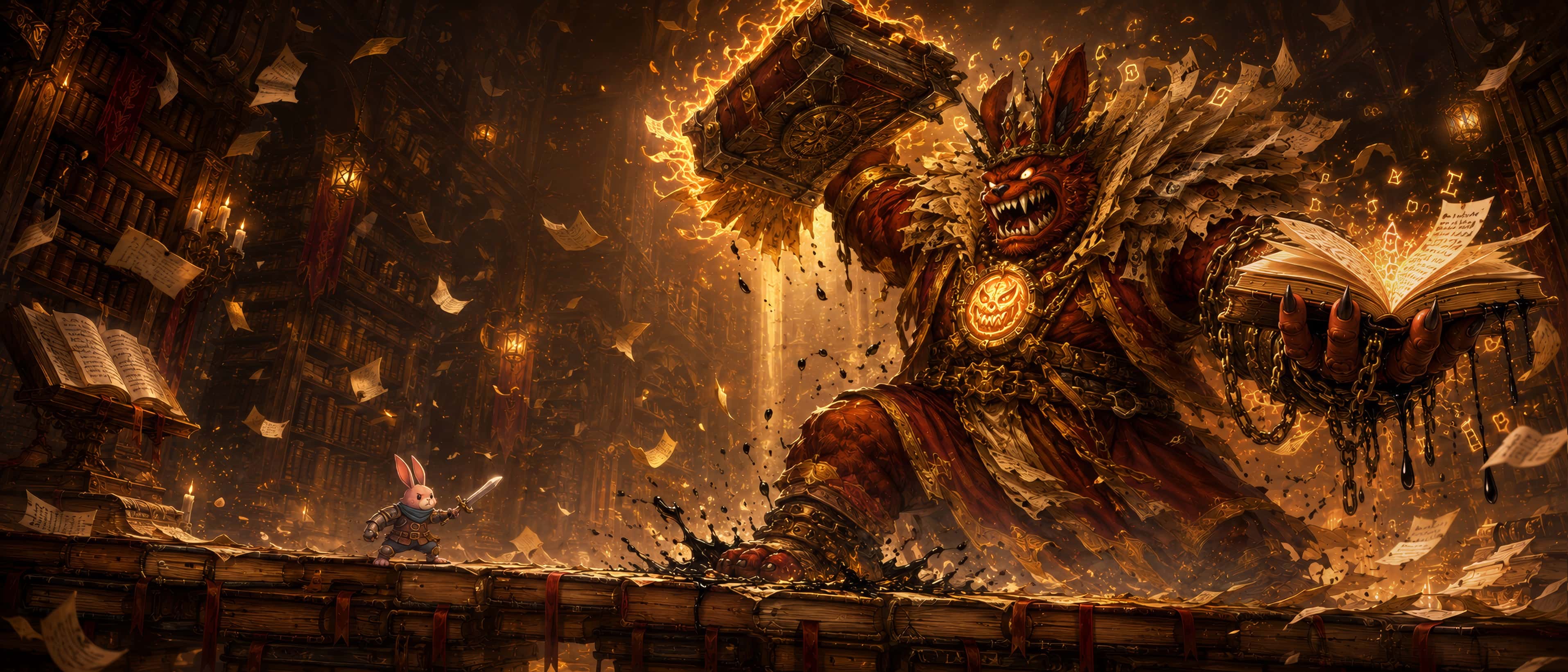The Giant Library — The boss